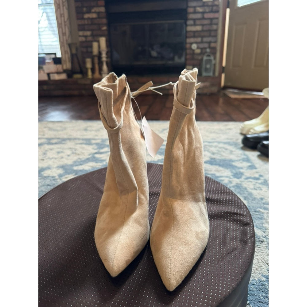 REISS | Beige Suede Ankle Boots & Booties Size 7 - Picture 2 of 9